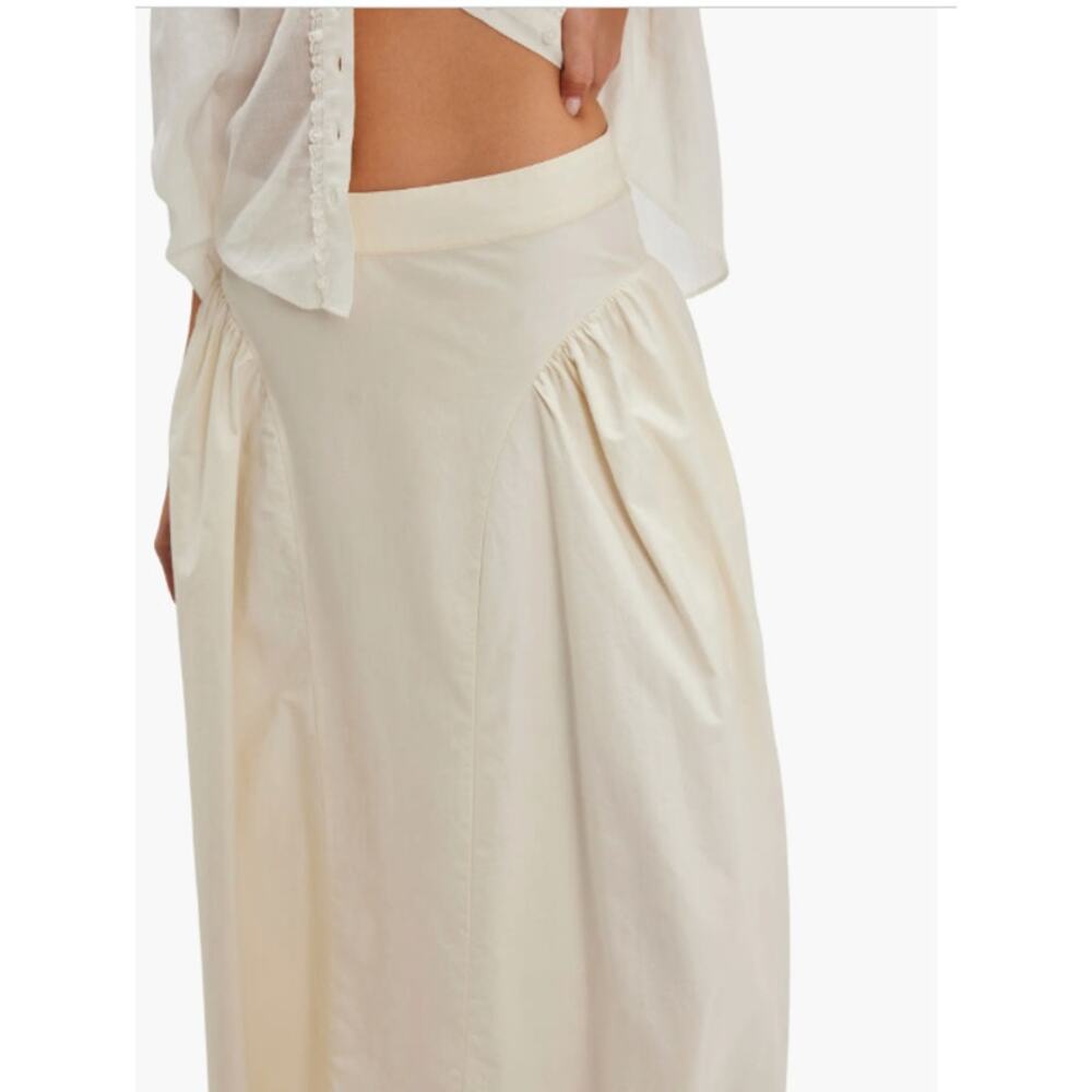 NEW Free People Women's Katia Cotton Poplin Maxi Skirt Size 4 NWT